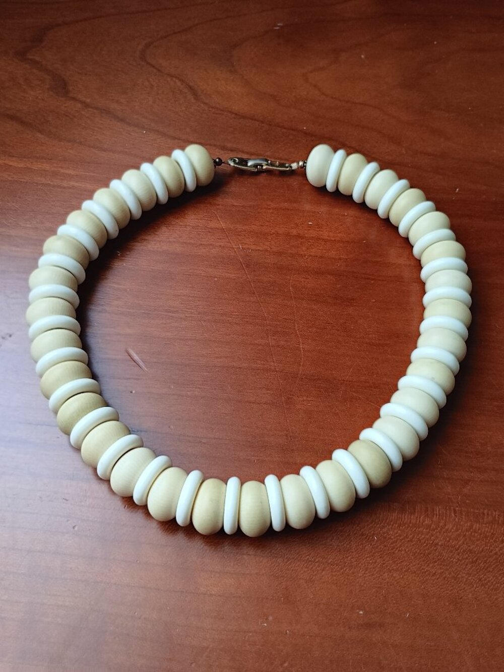 Napier Vintage Wooden Rondel Beaded Necklace for Fall 2026